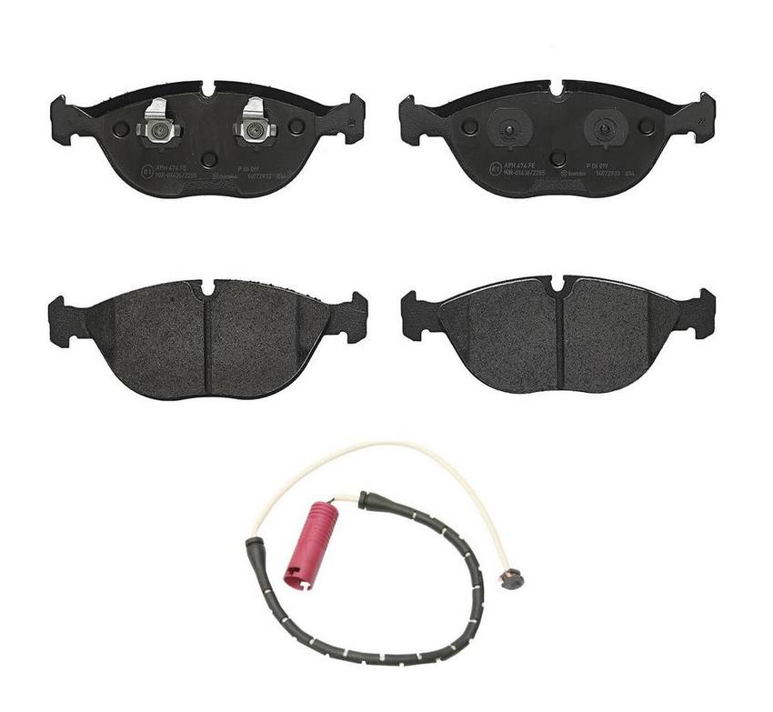 Brembo BMW Brakes Kit - Pads Front (Low-Met) (with Sensor) 8N0698151D - Brembo 1811770KIT